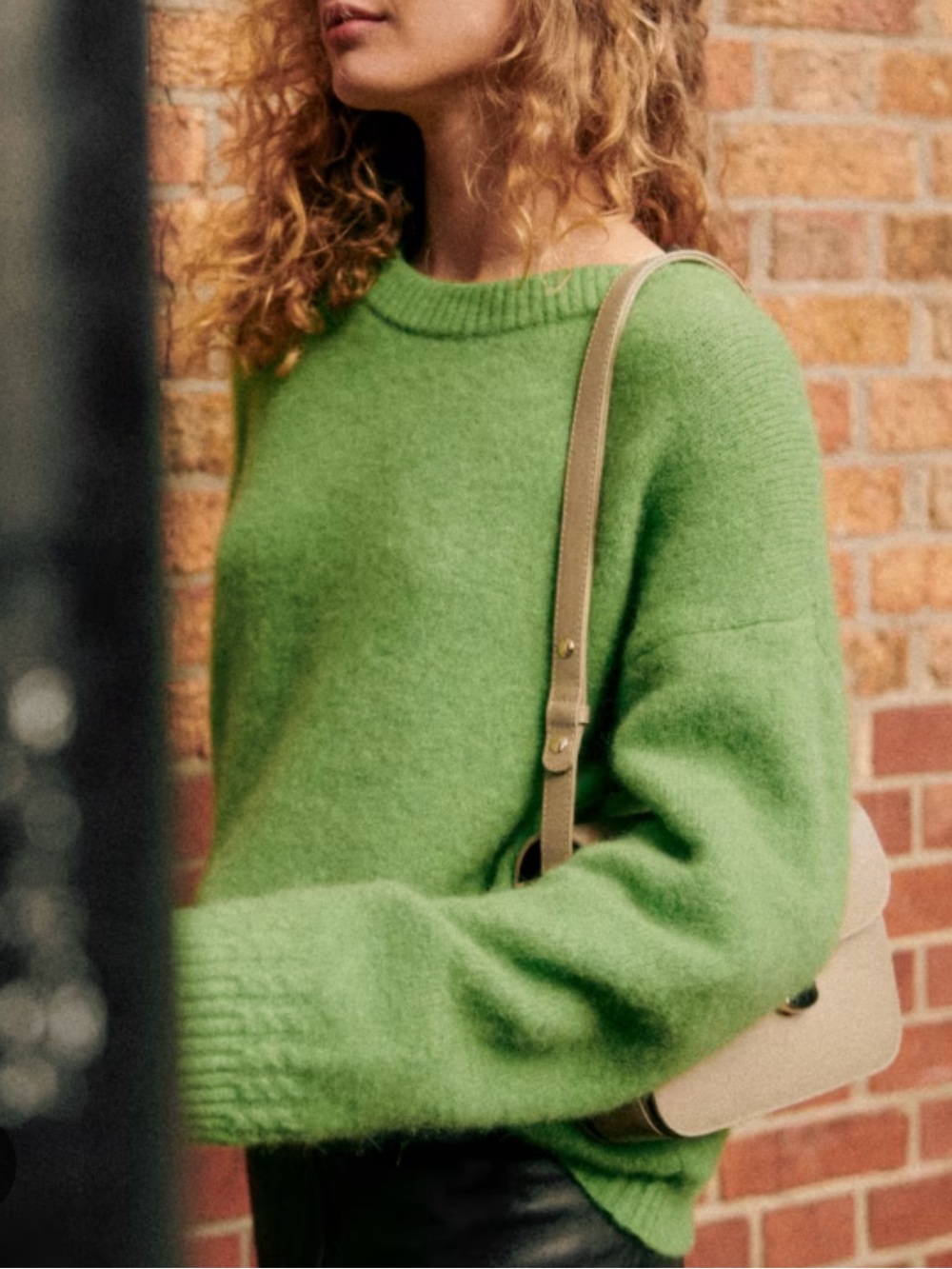 Sezane Green oversized Amiel jumper - Picture 1 of 6